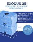 The 30 Day Emergency Starter Kit - 35 Gallon Water Tank & 1-Person 30-Day Emergency Food Supply Kit
