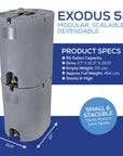Exodus 55 Gallon Water Tank