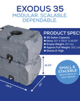 Exodus 35 Gallon Water Tank + 55 Gallon Water Preserver