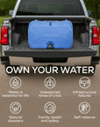 The 30 Day Emergency Starter Kit - 35 Gallon Water Tank & 1-Person 30-Day Emergency Food Supply Kit