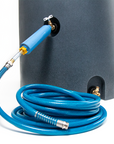 High capacity water filter for clean drinking water in an emergency that attaches to a hose