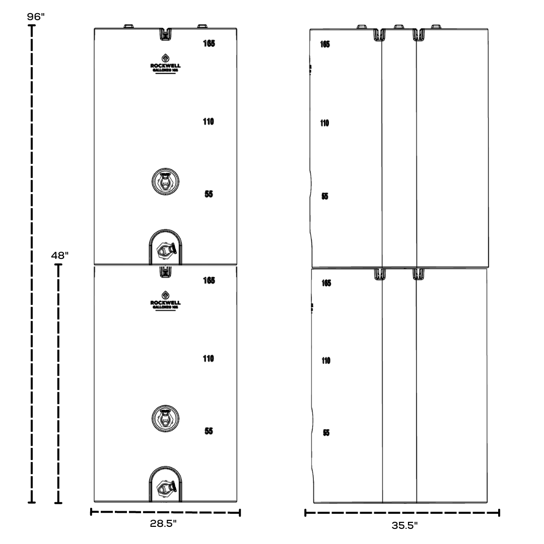 Gallonzo 165 Gallon Water Tank